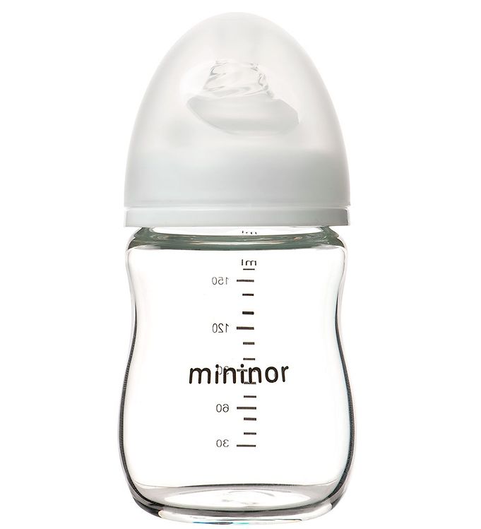 #2 - Mininor Sutteflaske - Glas - 160 ml - Hvid