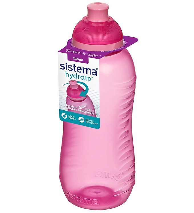 Image of Sistema Drikkedunk - Squeeze - 330 ml - Pink m. Lyserød - OneSize - Sistema Drikkedunk (264758-3433035)