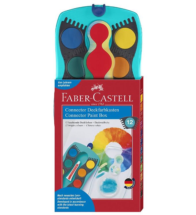 Faber-Castell Vandfarve - Connector - 12 Farver