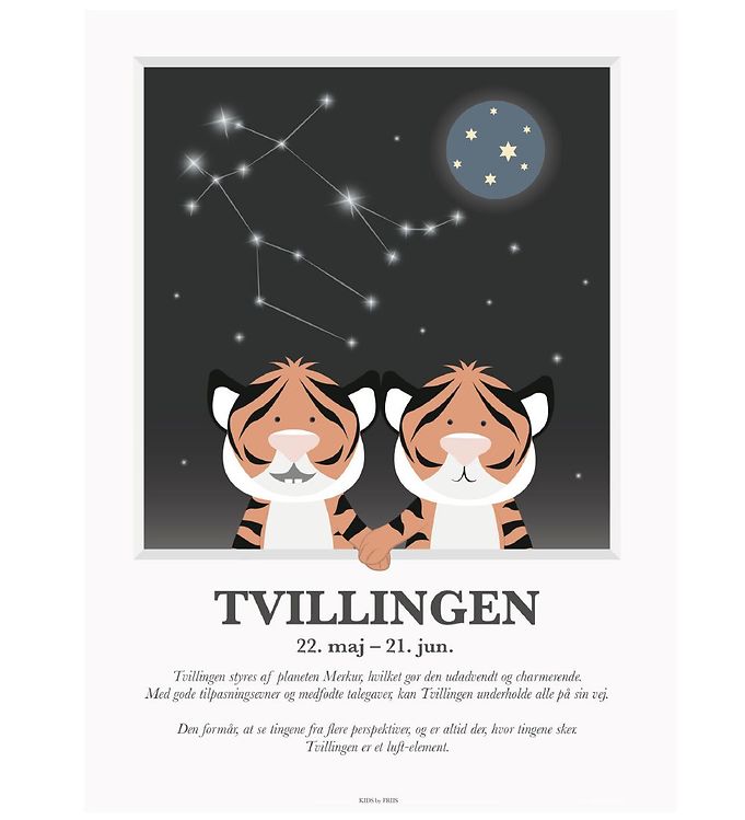 Kids by Friis Plakat - Stjernetegn - Tvilligen