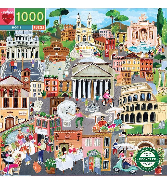 Eeboo Puslespil - 1000 Brikker - Rome