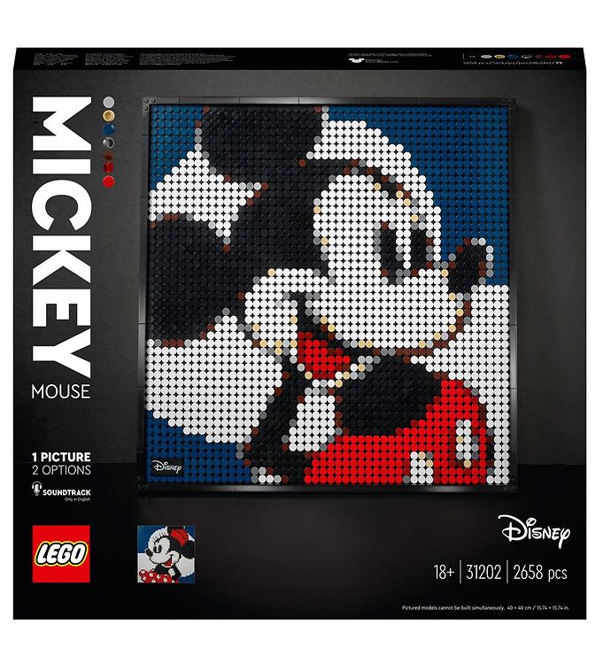 Image of LEGO Art - Disneys Mickey Mouse 31202 - 2658 Dele - OneSize - LEGO Klodser (216691-1073289)