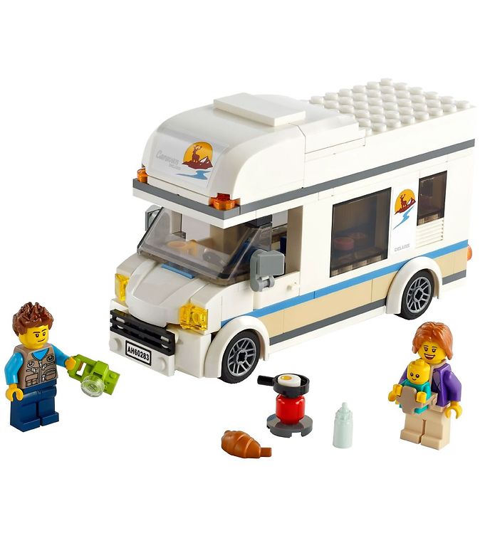 Image of LEGO City - Ferie-Autocamper 60283 - 190 Dele - OneSize - LEGO Klodser (216628-1073158)
