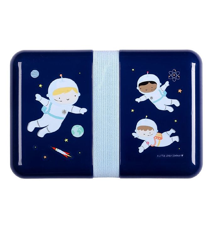 Little Lovely Company Madkasse Astronaut Blå