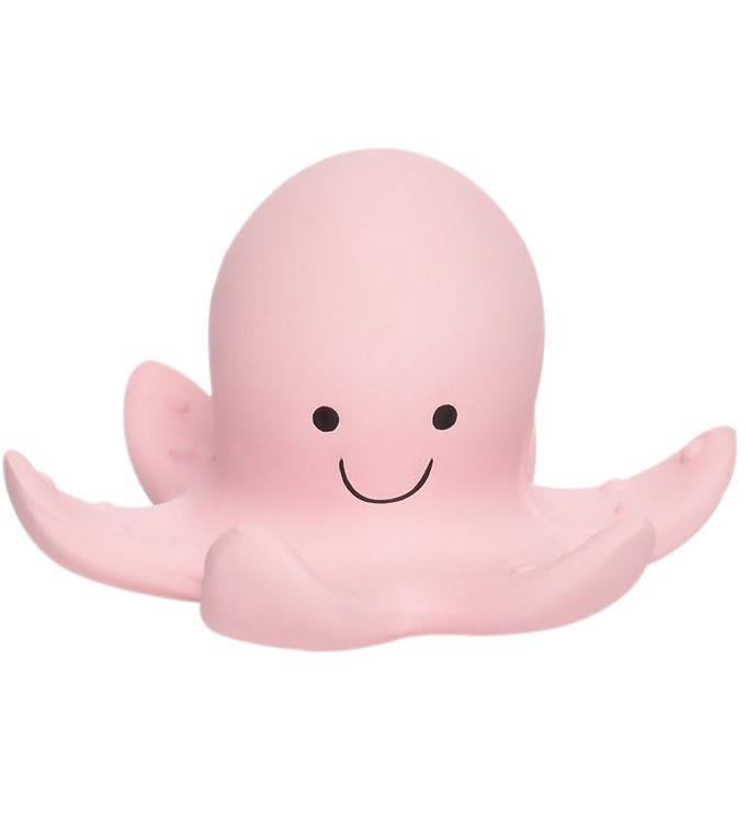 Image of Tikiri Bidedyr - Naturgummi - Blæksprutte - Rosa - OneSize - Tikiri Bidering (219622-1084637)