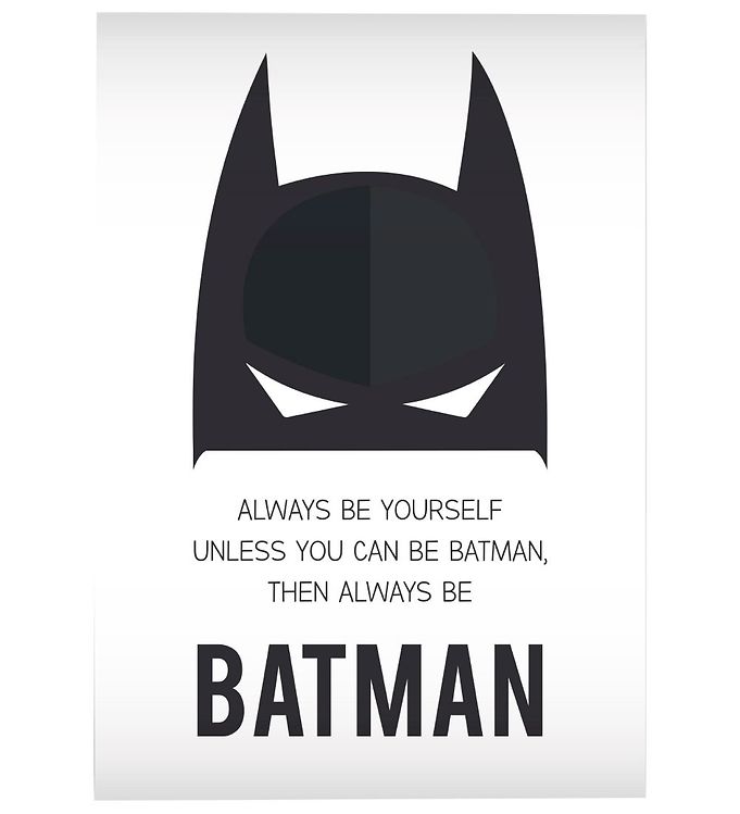 Citatplakat Plakat - A3 - Always Be Batman