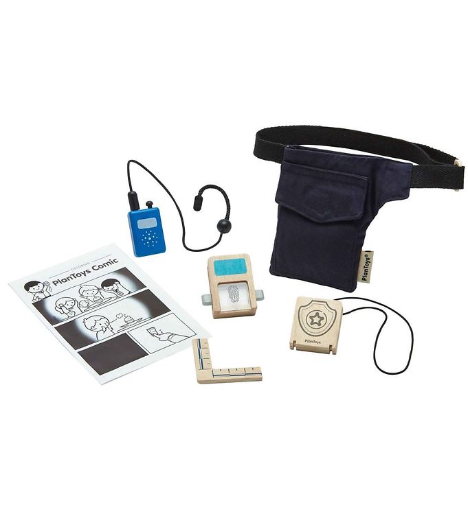 Image of PlanToys Hemmelig Agent-sæt - Træ - OneSize - PlanToys Legetøj (220979-1090382)