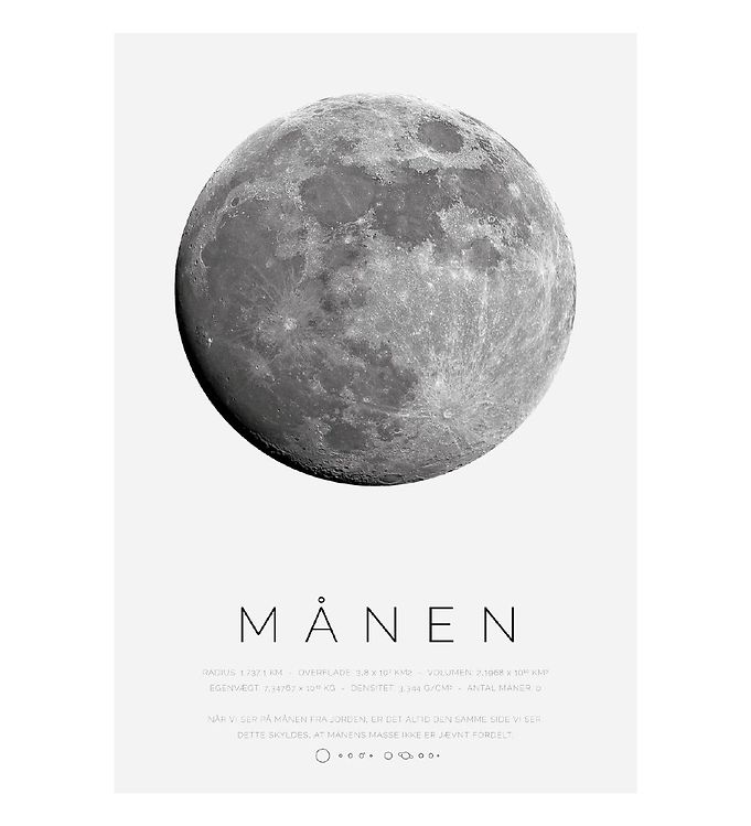 Citatplakat Plakat - B2 - Månen
