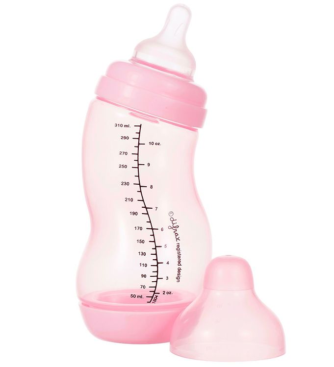 Image of Difrax Sutteflaske - 310 mL - Bred - Anti Kolik - Pink (YR270)
