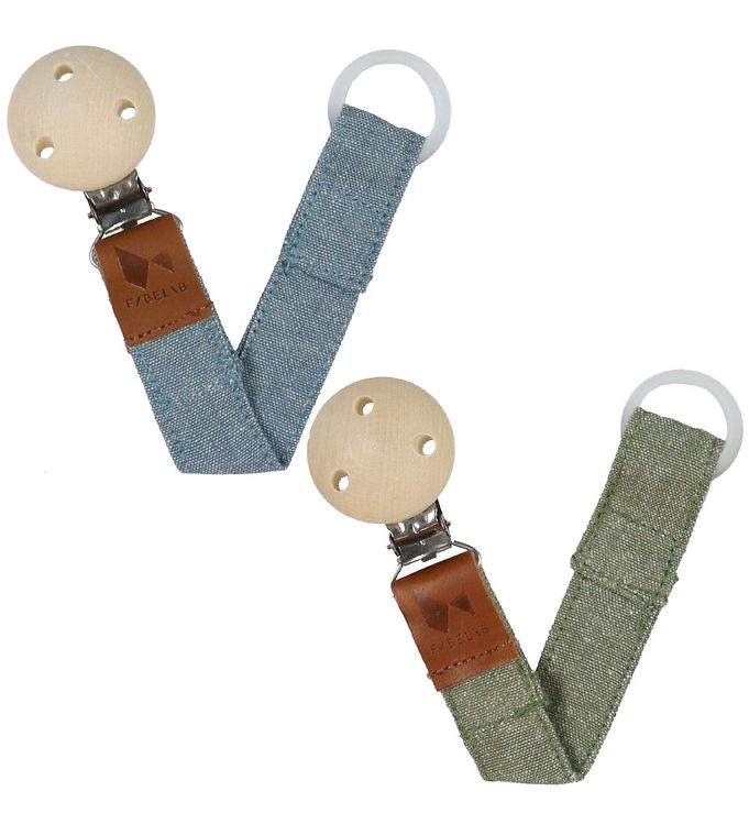 2: Fabelab Suttesnor - 2-pak - Olive Chambray/Blue Spruce Chambray