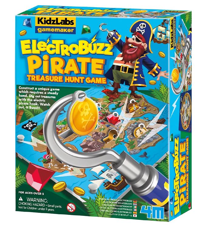 Billede af 4M - KidzLabs Gamemaker - Elektro Buzz Pirat Spil