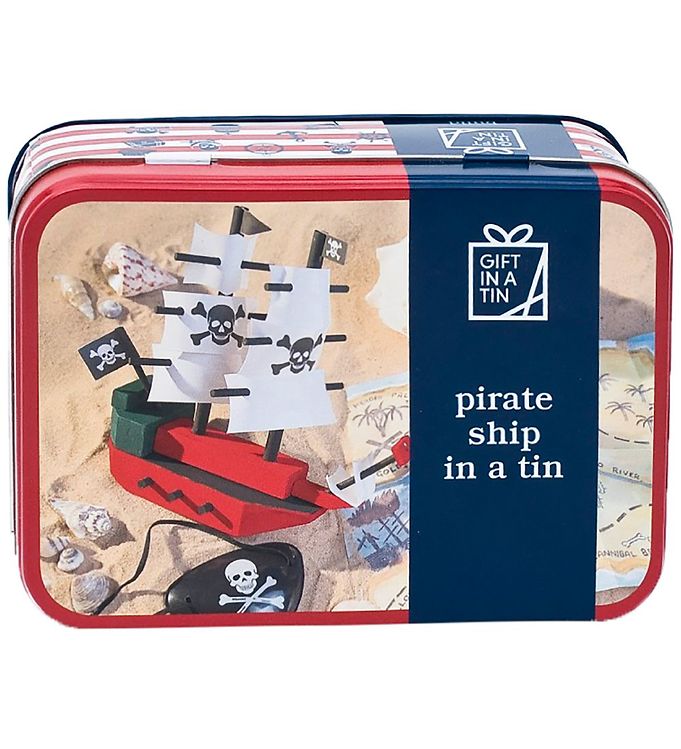 Image of Gift In A Tin Byggesæt - Build - Pirate Ship In A Tin (YR543)