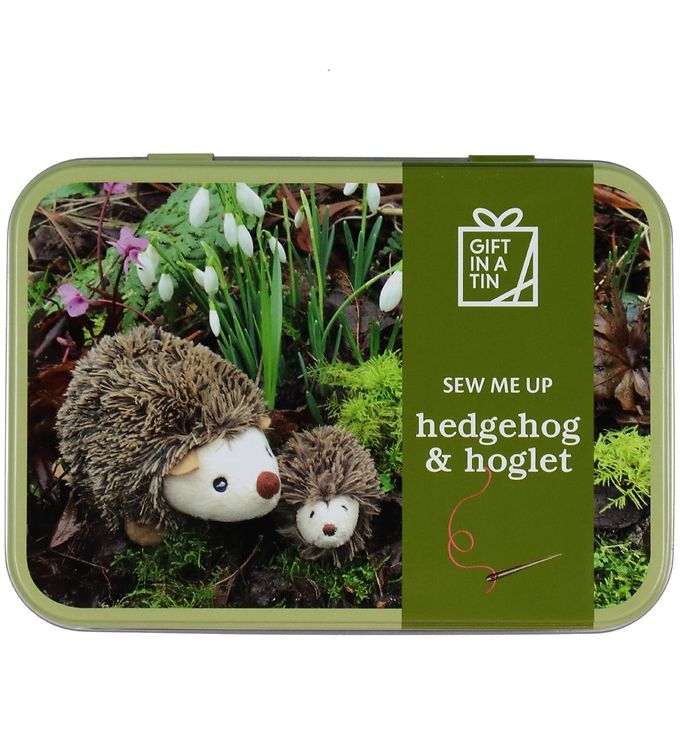 Image of Gift In A Tin Kreasæt - Craft - Hedgehog & Hoglet - OneSize - Gift In A Tin Kreasæt (230987-1139963)