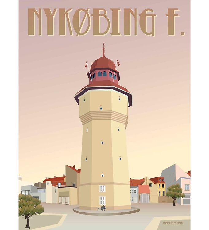 Vissevasse Plakat - 30x40 cm - Nykøbing F.