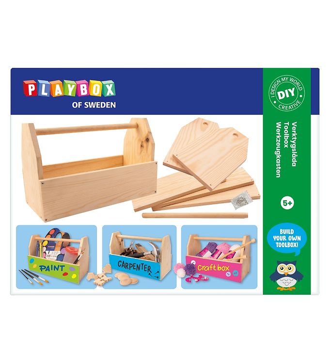 Playbox Byg-selv kasse - Træ unisex