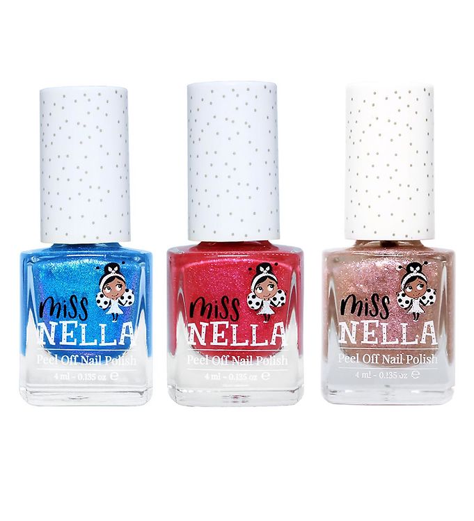 Image of Miss Nella Neglelak - 3-pak - Tickle Me Pink/Abracadabra/Blue Th (232955-1161446)