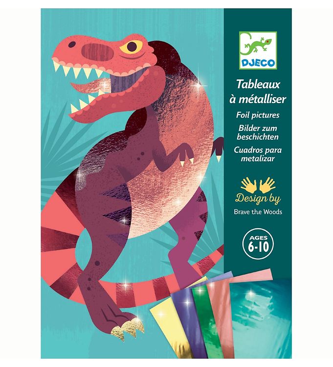 Djeco Kreative Æske Foliebilleder Jurassic