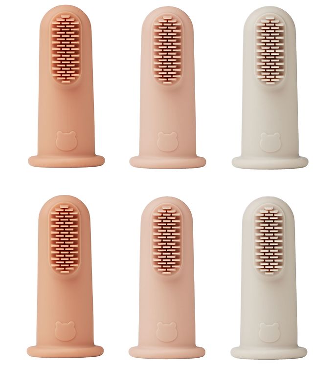 Liewood Simon Finger Tandbørste 6-Pak Rose Multi Mix
