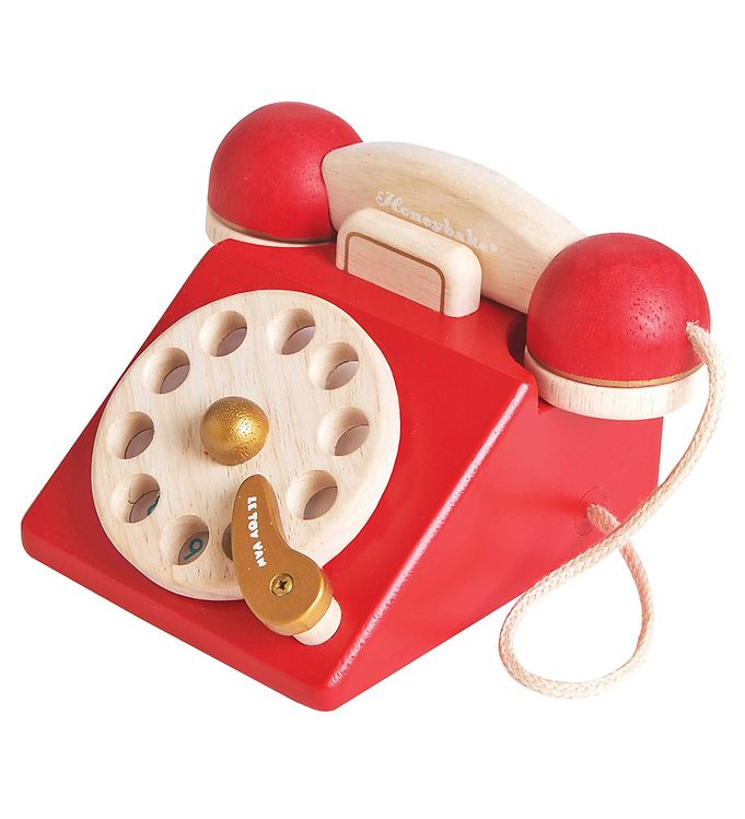 Image of Le Toy Van Vintage Telefon - Honeybake - Træ - OneSize - Le Toy Van Telefon (233802-1233340)