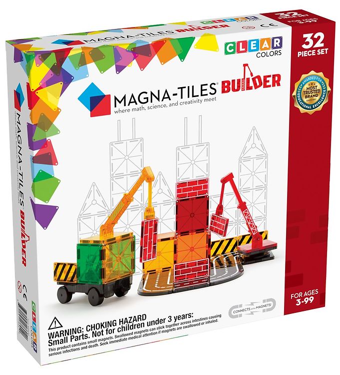 Billede af Magna-Tiles Magnetsæt - 32 Dele - Builder