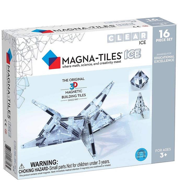 Image of Magna-Tiles Magnetsæt - 16 Dele - Is - OneSize - Magna-Tiles Magnetlegetøj (233782-1231546)