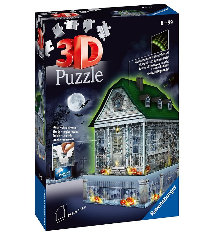 Ravensburger 3D Puslespil - 257 Brikker Haunted House unisex