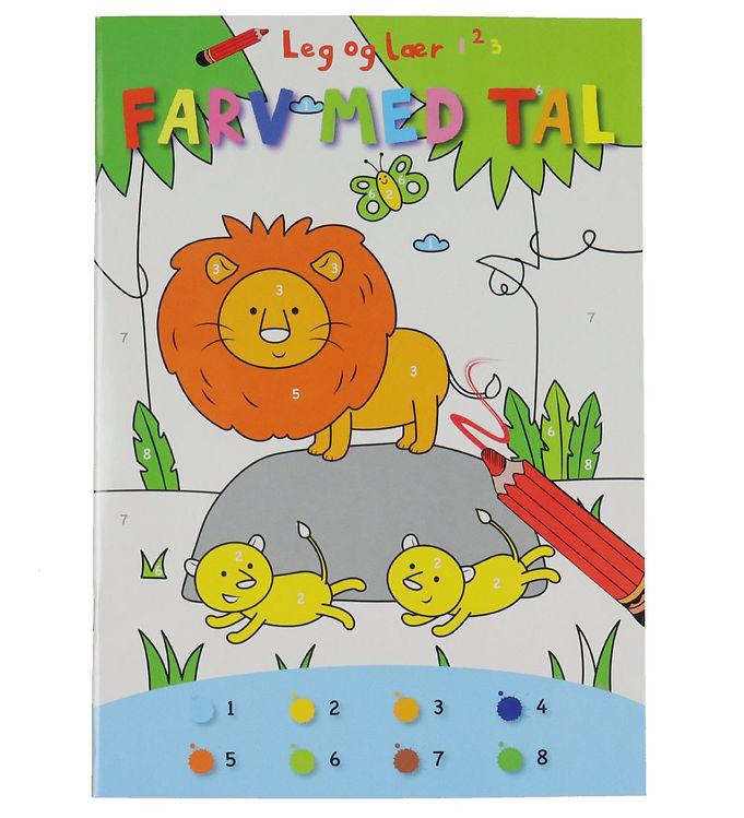 Image of Forlaget Bolden Aktivitetsbog - Leg og Lær: Farv Med Tal - Dansk (234333-1295934)
