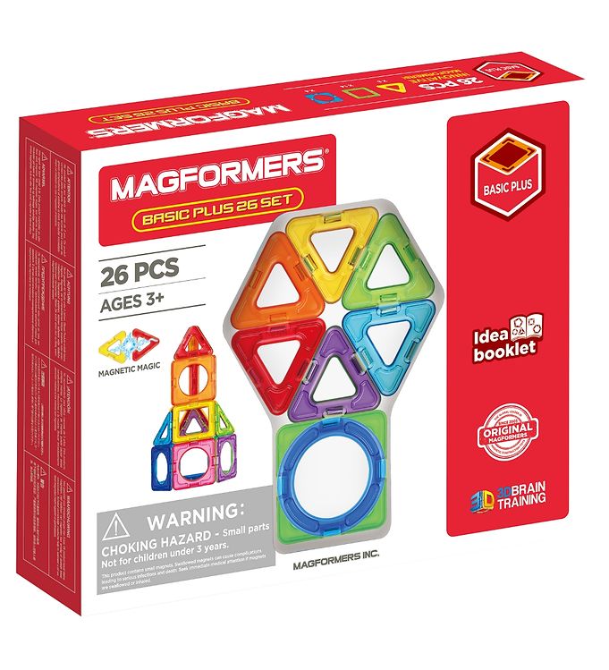 4: Magformers Magnetsæt - Basic Plus - 26 Dele