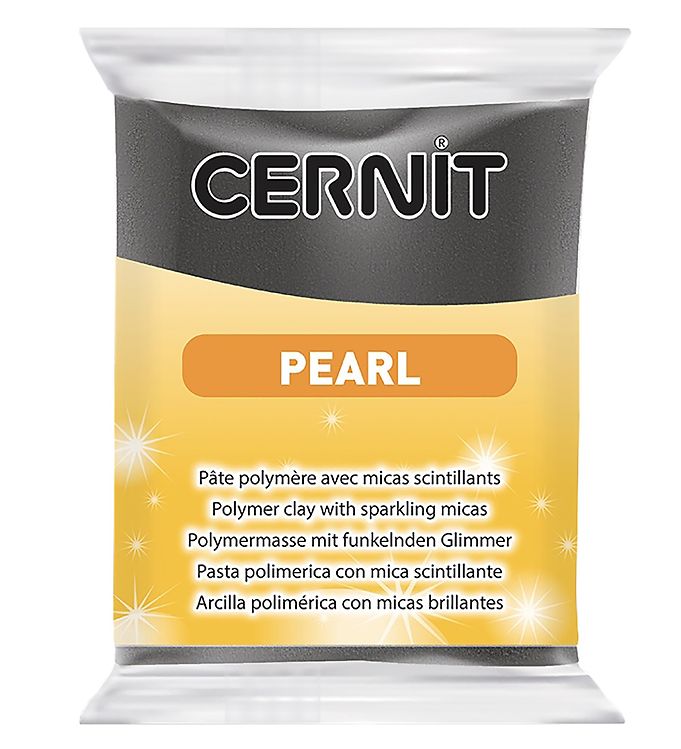 Billede af Cernit Polymer Ler - Pearl - Sort