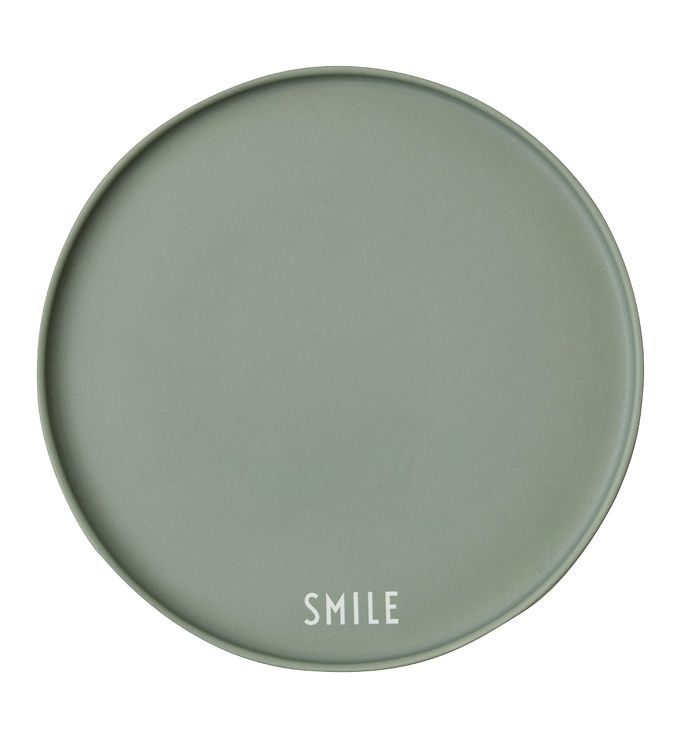 Design Letters Tallerken - Smile - Favourite - Grøn
