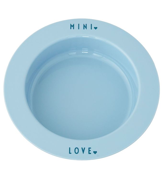 #3 - Design Letters Dyb Tallerken - Mini Favourite - Light Blue