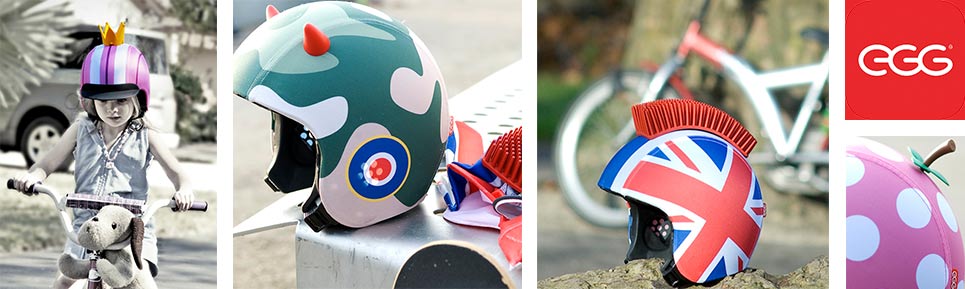 Cykelhjelme fra EGG Helmets til børn
