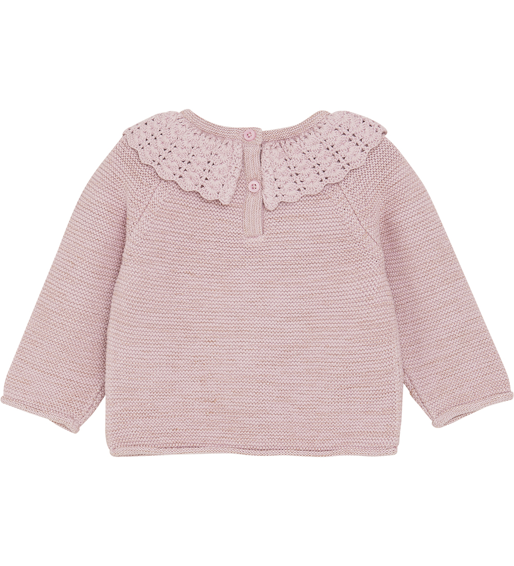 Minymo Bluse - Strik - Dawn Pink m. Guldglimmer