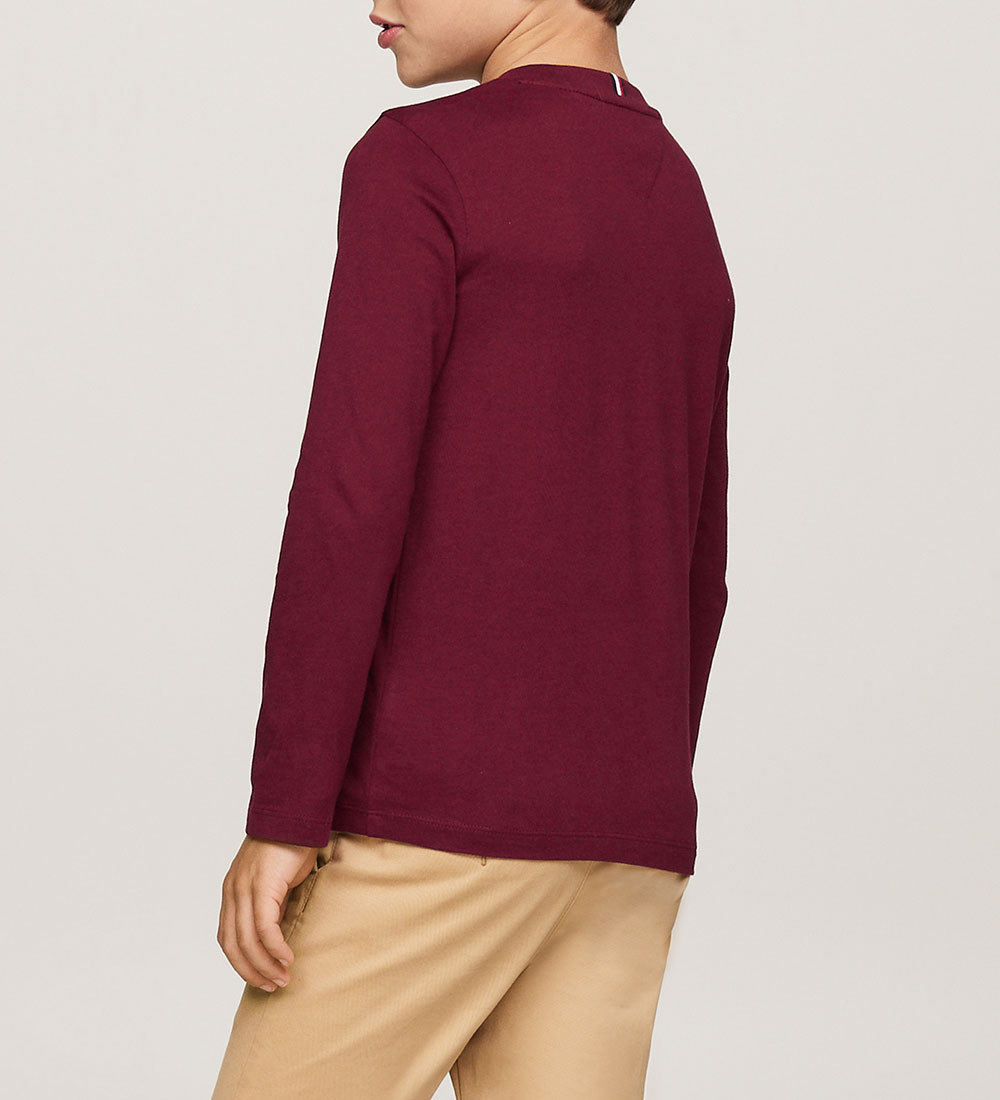 Tommy Hilfiger Bluse - U Essential - Deep Rouge