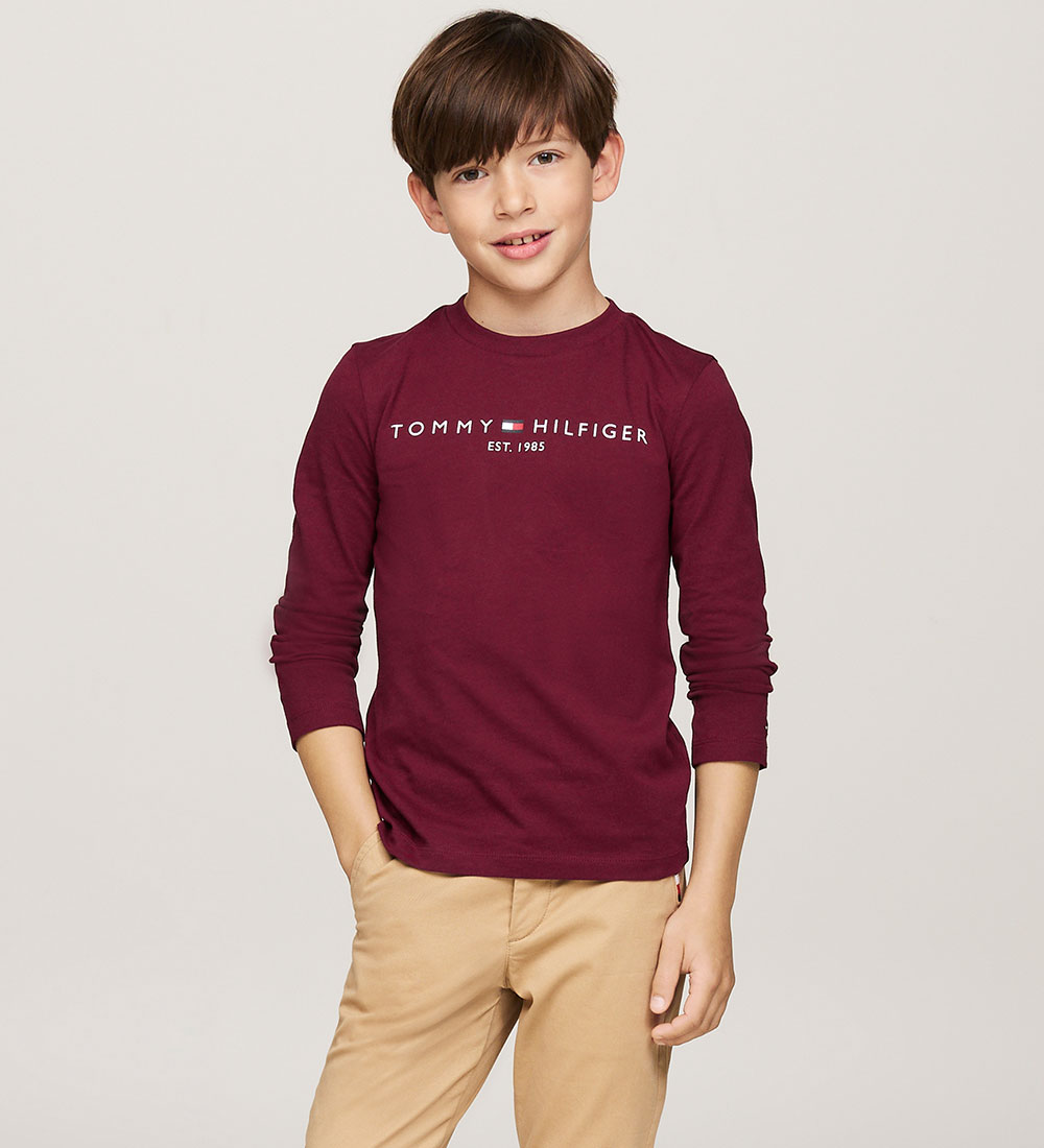 Tommy Hilfiger Bluse - U Essential - Deep Rouge