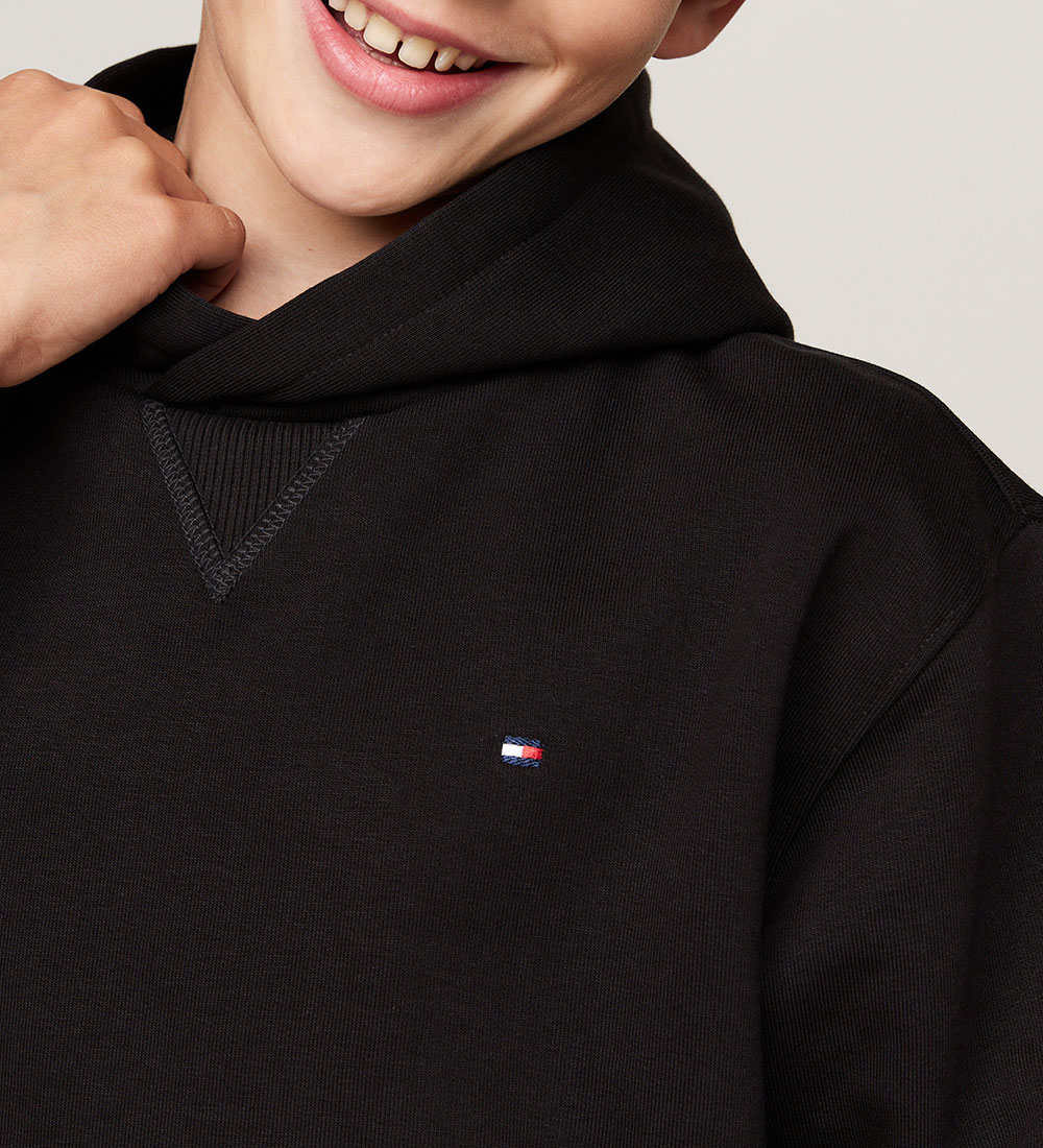 Tommy Hilfiger Hættetrøje - U Timeless - Sort