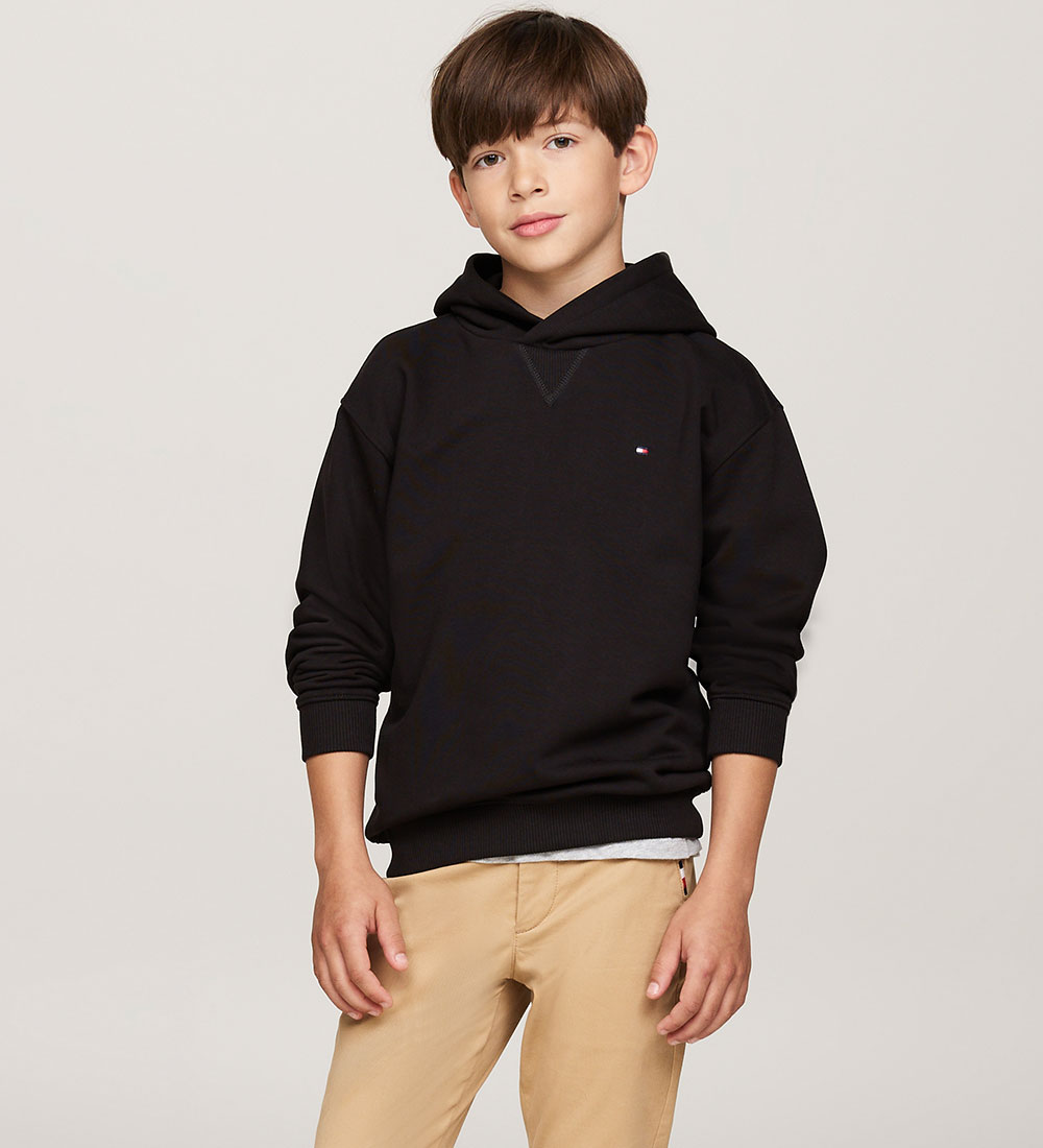 Tommy Hilfiger Hættetrøje - U Timeless - Sort
