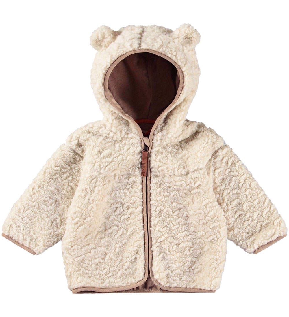 Molo Fleecejakke - Teddy - Ummi - White Noise