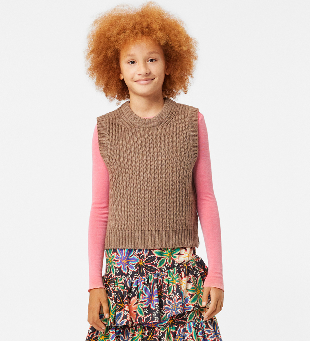 Molo Vest - Uld/Akryl - Gilberte - Brown Sugar