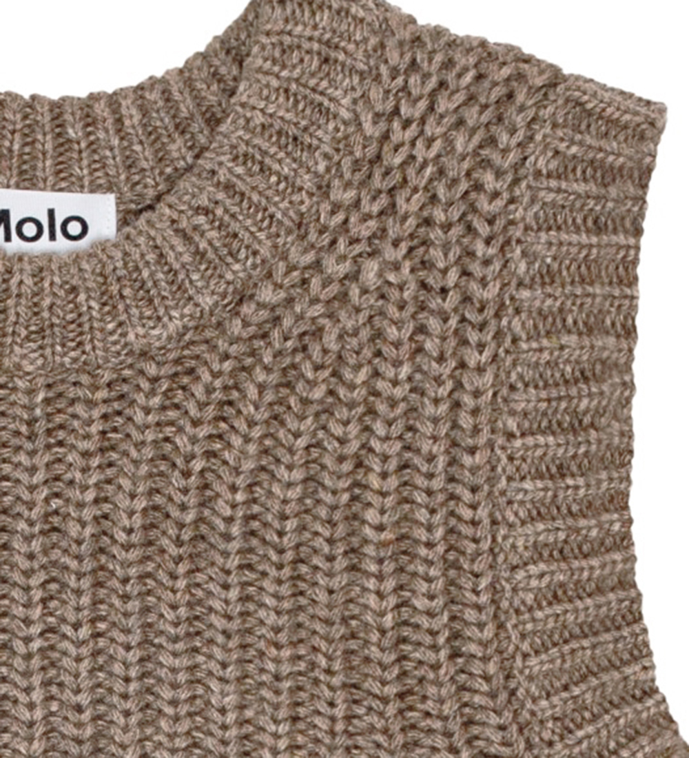Molo Vest - Uld/Akryl - Gilberte - Brown Sugar