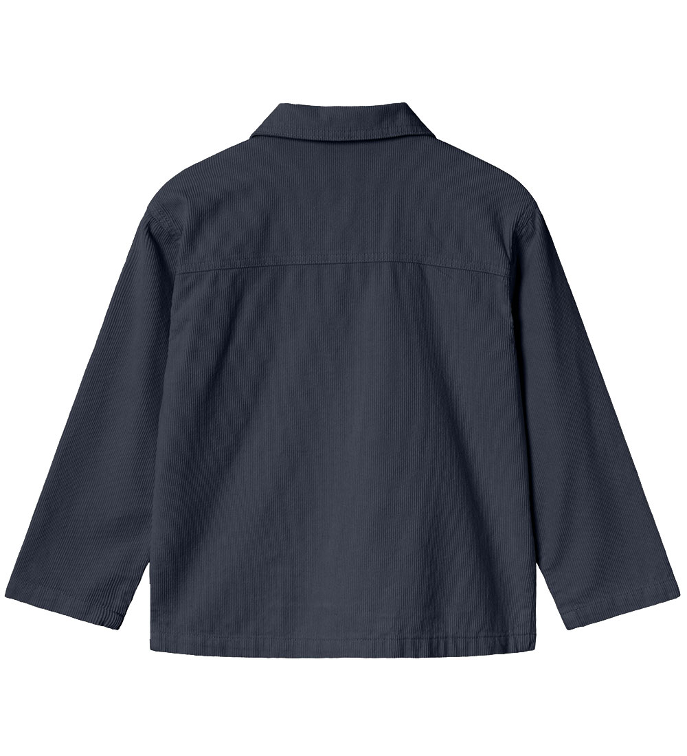 Name It Skjorte - Fløjl - NkmZip - Dark Sapphire