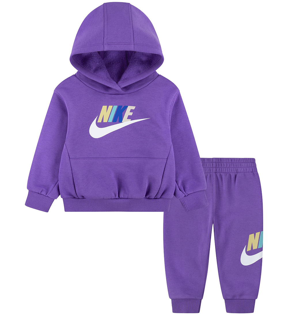 Nike Sweatsæt - Black Raspberry