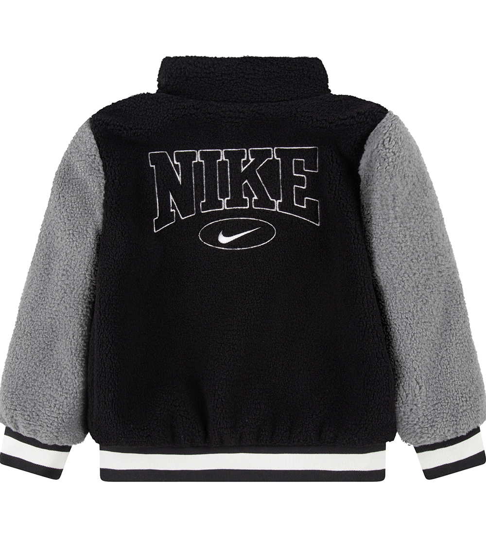 Nike Fleecejakke - Sort/Grå