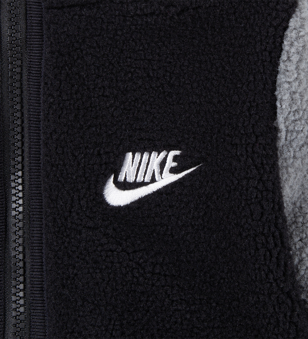Nike Fleecejakke - Sort/Grå