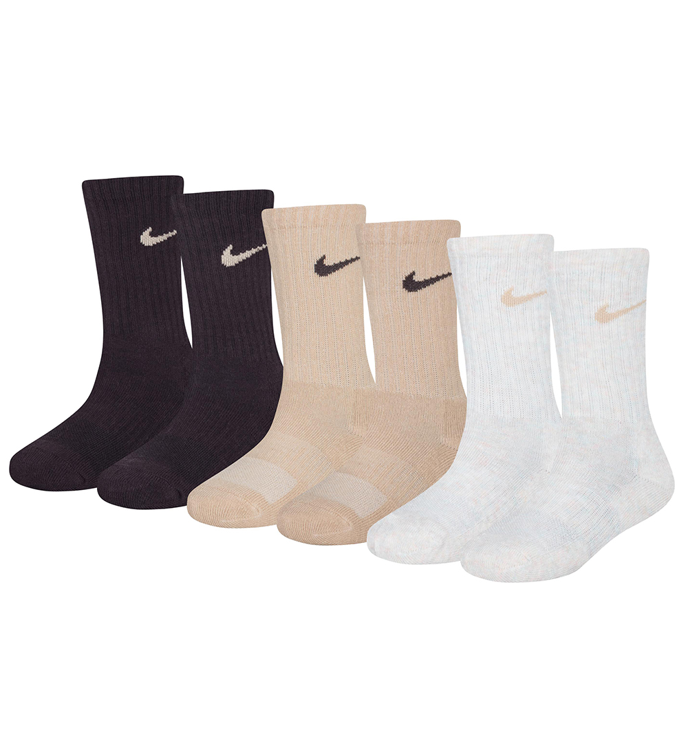 Nike Strømper - Cushioned - Dri-Fit - 6-pak - Brun/Beige