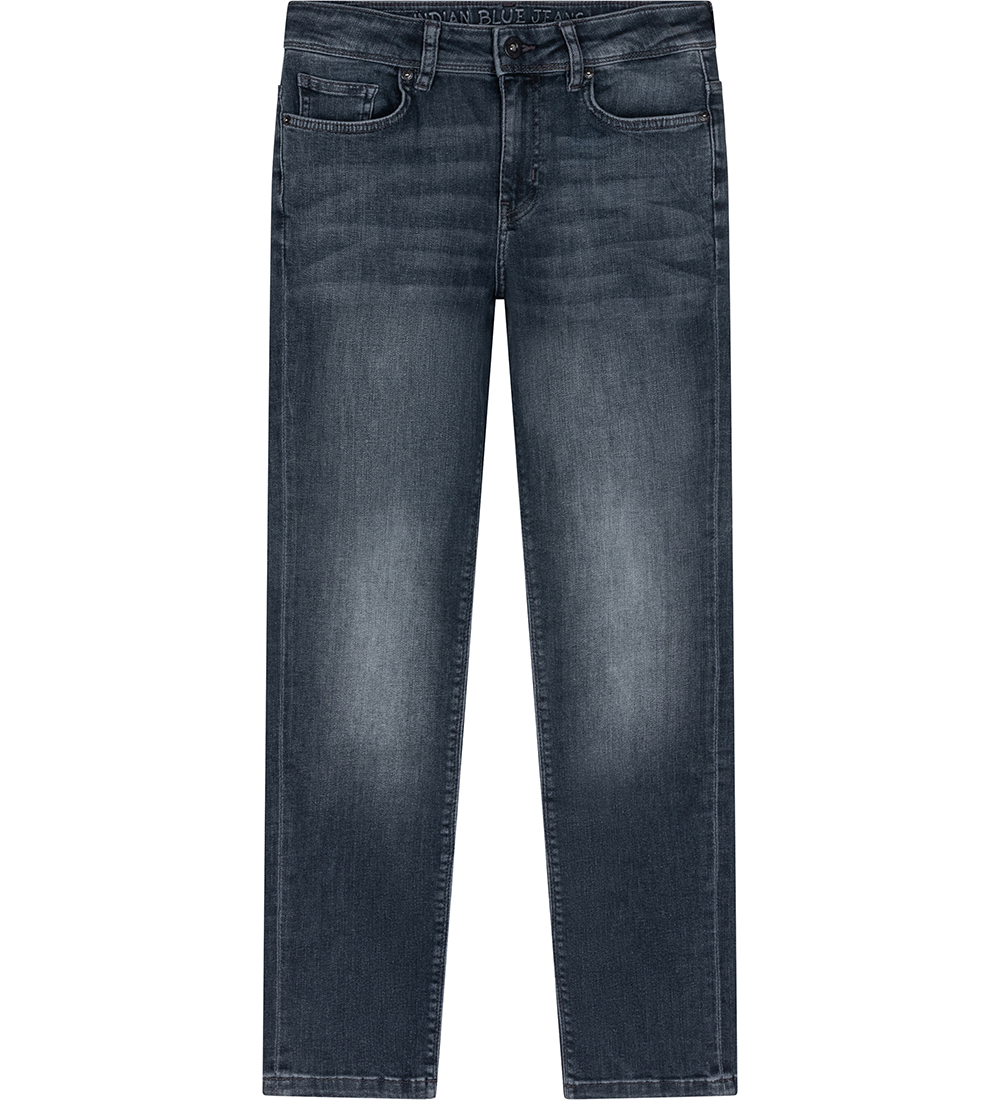 Indian Blue Jeans Jeans - Wide Straight Fit - Dark Grey Denim