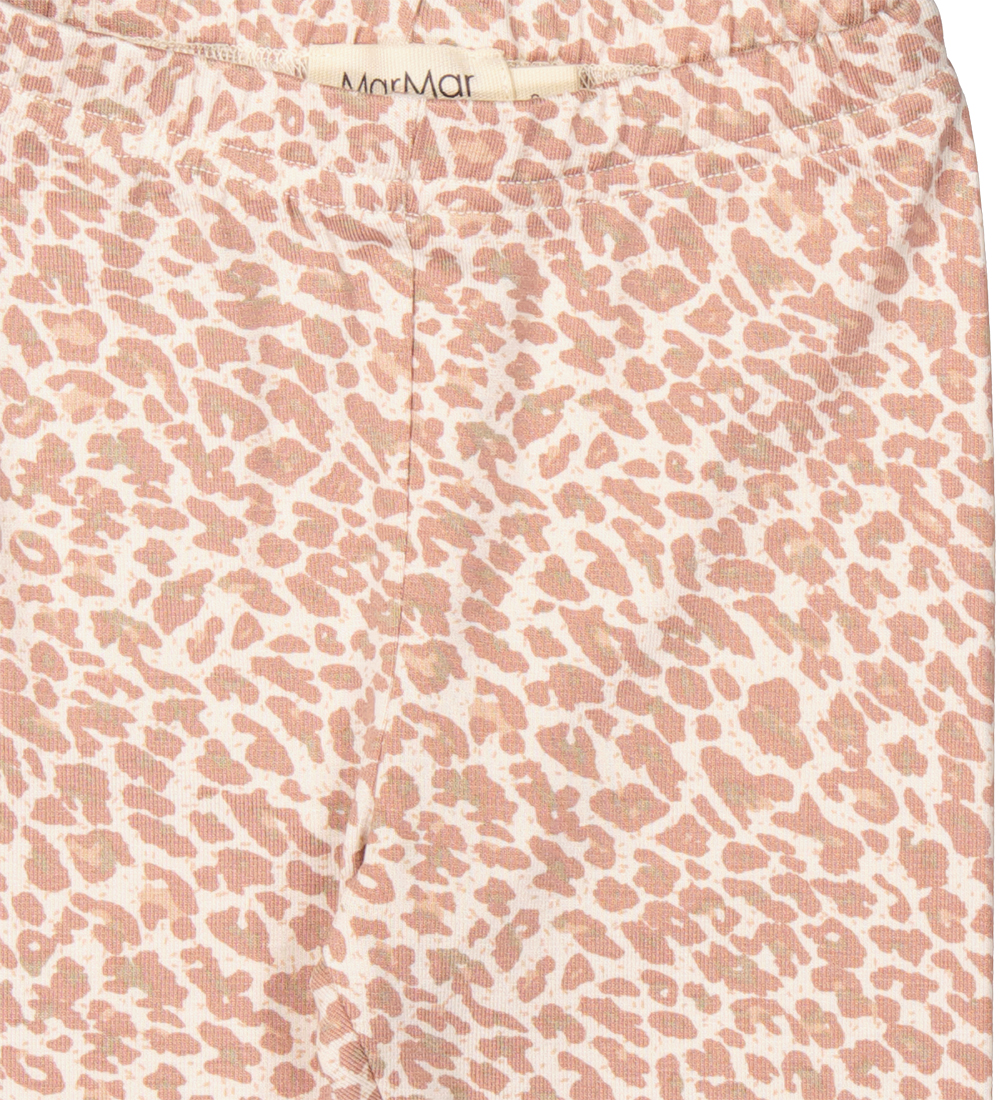 MarMar Leggings - Viskose - Powder Taupe Leo