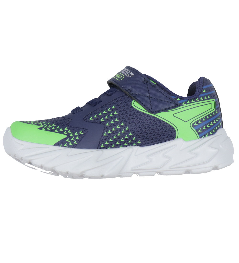 Skechers Sko - Flex-Glow Bolt - Navy/Multi