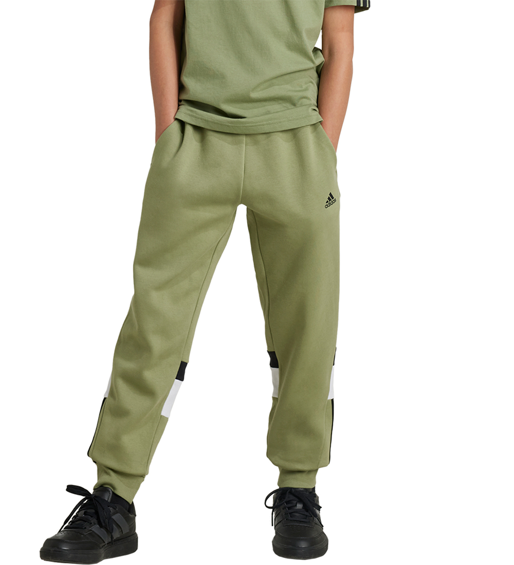 adidas Performance Sweatpants - J 3S Tib PT - Grøn/Sort