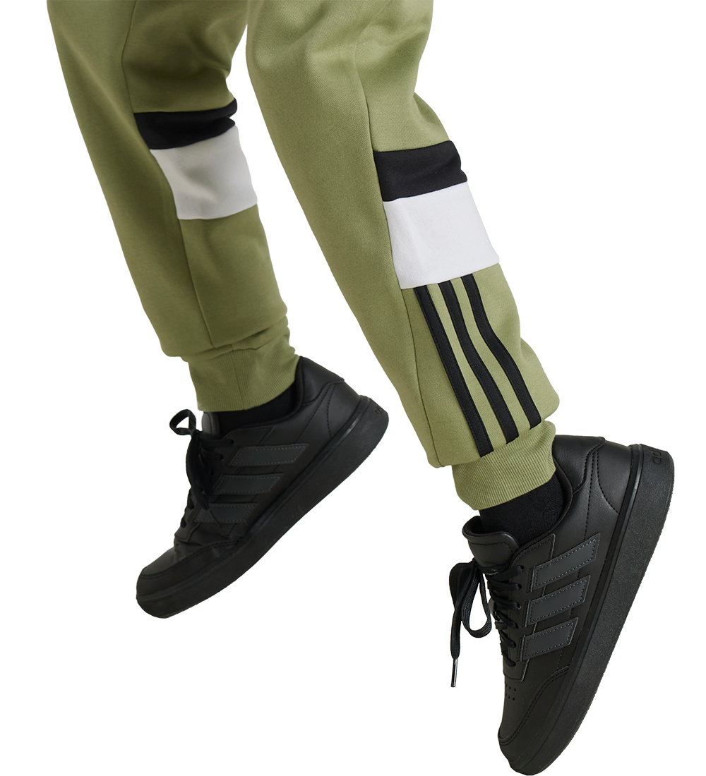 adidas Performance Sweatpants - J 3S Tib PT - Grøn/Sort